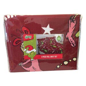 How The Grinch Stole Christmas Full 4 Piece Sheet Set Grinch Cindy Lou Who Max